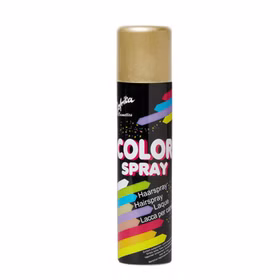 Haarspray goldfarben 100 ml Fasching Schminke Kostüm-Zubehör Fasching Karneval Mottoparty