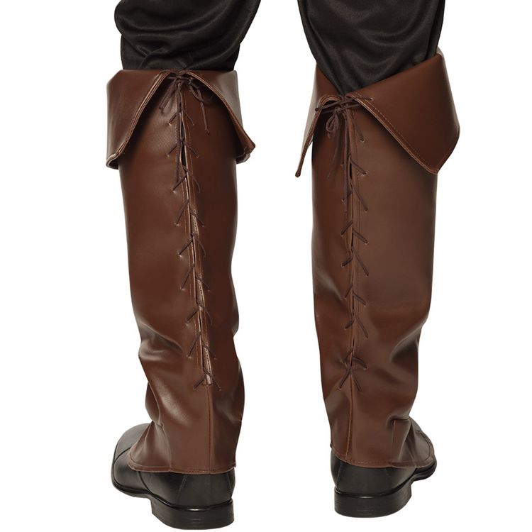 Mittelalter Stiefelstulpen braun ein Paar Gamaschen für Herren Mittelalter Stiefelstulpen braun ein Paar Gamaschen für Herren Kostüm-Zubehör Musketier Mittelalterfest Fasching Karneval Mottoparty