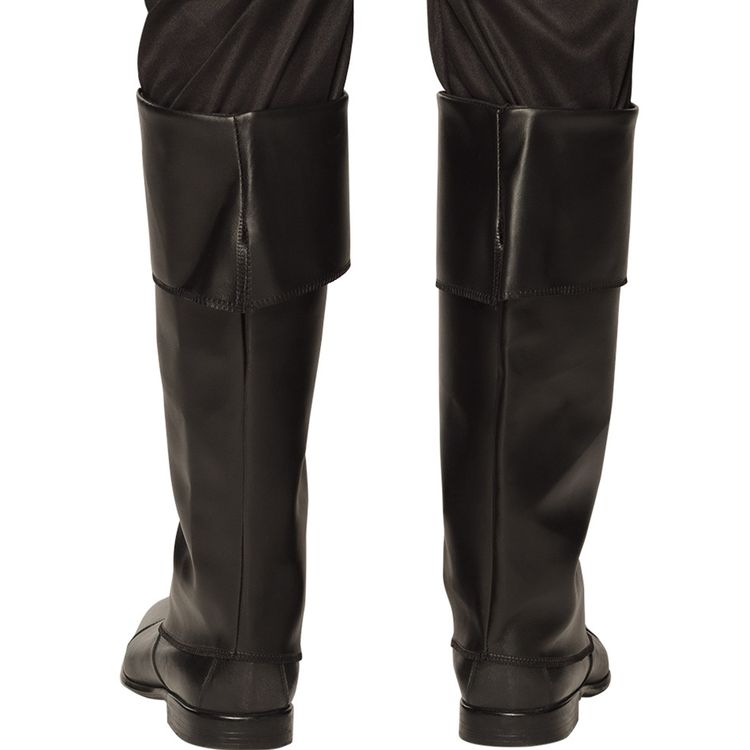 Schlichte Gamaschen schwarz Stiefelstulpen Jäger Weihnachtsmann für Herren Kostüm-Zubehör Fasching Karneval Mottoparty Weihnachtsmann-Zubehör Mittelalter