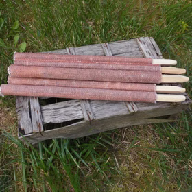 50x Hochwertige Fackeln made in Germany 70 Min. Brennzeit 40cm lang Pechfackel Wachsfackel Fackeln Fackelwanderung Party Deko Garten-Deko