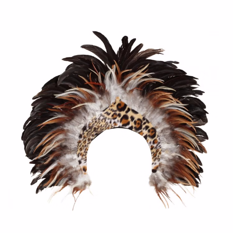 Haarreif Dschungel Kostüm-Zubehör Fasching Karneval Mottoparty Samba Federschmuck Haarreif Dschungel Kostüm-Zubehör Fasching Karneval Mottoparty Samba Federschmuck