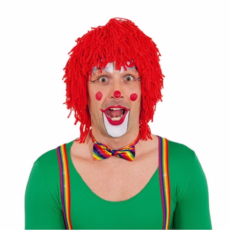 Perücke Clown Rot in Wolloptik Kostüm-Zubehör für Erwachsene Fasching Karneval Mottoparty Zirkus Perücke Clown Rot in Wolloptik Kostüm-Zubehör für Erwachsene Fasching Karneval Mottoparty Zirkus