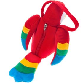 Papagei Handtasche Tasche bunter Vogel 27 x 13 cm Kostüm-Zubehör Fasching Karneval Mottoparty Dschungel Tropen Accessoire für Erwachsene