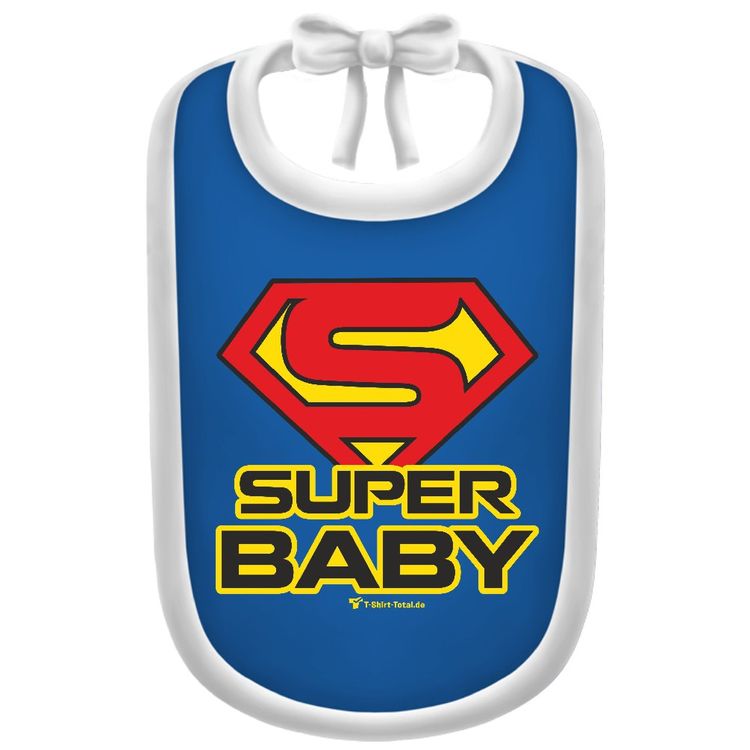 Unisex Baby Lätzchen "Super Baby" 20x30 cm blau Geschenk zur Geburt Geschenkidee 1. Geburtstag SALE