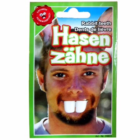 Hasenzähne weiß Onesize Kostüm-Zubehör Ostern Spaßartikel Hase Fasching Karneval Mottoparty Hasenzähne weiß Onesize Kostüm-Zubehör Ostern Spaßartikel Hase Fasching Karneval Mottoparty