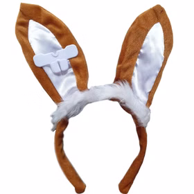 Hasen-Set 2tlg. Zähne und Hasenohren Onesize Kostüm-Zubehör Fasching Ostern Karneval Mottoparty Accessoire