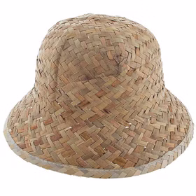 Tropenhelm Safari-Hut beige KW 60 cm Strohhut für Erwachsene Kostüm-Zubehör Dschungel Forscher Expedition Fasching Karneval Mottoparty