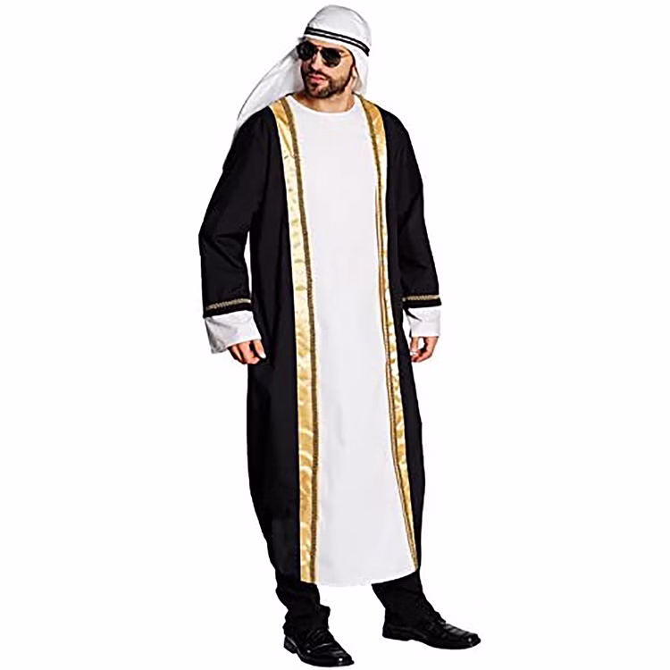Scheich Kostüm Sultan Amar für Herren Gr. M-XXL weiß Tuareg Beduine Tuareg Ölscheich Fasching Karneval Mottoparty Scheich Kostüm Sultan Amar für Herren Gr. M-XXL weiß Tuareg Beduine Tuareg Ölscheich Fasching Karneval Mottoparty