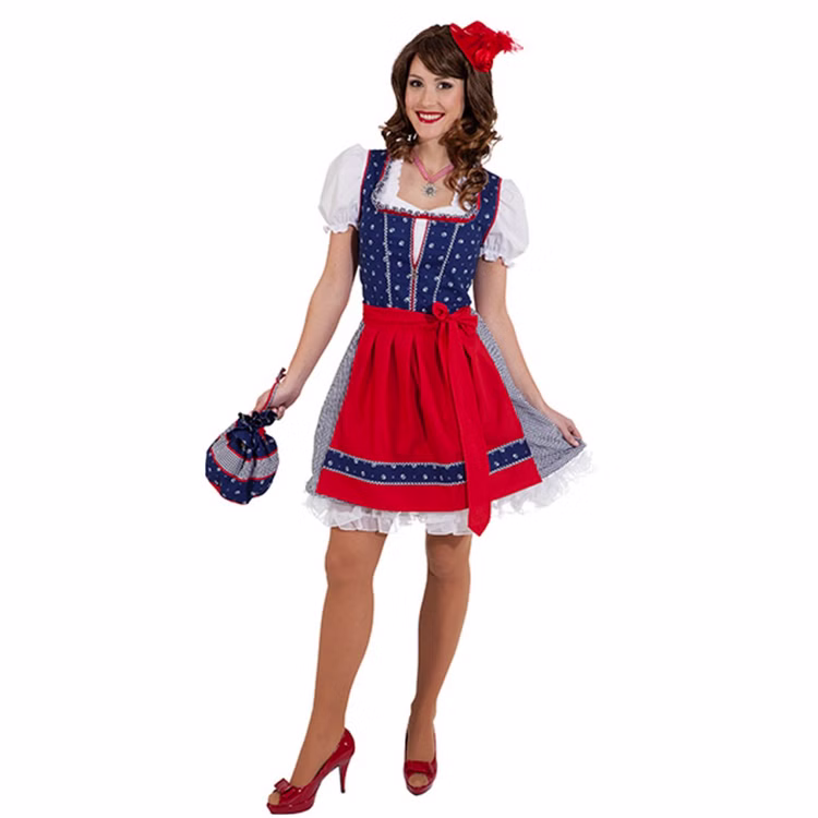 Oktoberfest Dirndl Franzi blau-rot Trachtenmode für Damen Gr. 34-44 blau rot Kleid Wiesn-Outfit Wasen Tracht Bavaria Mottoparty Oktoberfest Dirndl Franzi blau-rot Trachtenmode für Damen Gr. 34-44 blau rot Kleid Wiesn-Outfit Wasen Tracht Bavaria Mottoparty