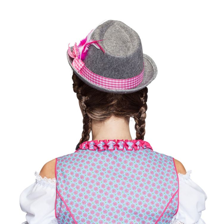 Trachtenhut Moni pink Oktoberfest Zubehör Trachtenhut Moni pink Oktoberfest Zubehör Onesize Damen Hut Kopfbedeckung Kostüm-Accessoire Wiesn Wasen Fasching Karneval Mottoparty Bayern Bavaria