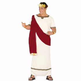 Römer Kostüm Augustus Antike für Herren Gr. M/L weiß rot Tunika Grieche Fasching Karneval Mottoparty Paar- und Gruppenkostüme Römer Kostüm Augustus Antike für Herren Gr. M/L weiß rot Tunika Grieche Fasching Karneval Mottoparty Paar- und Gruppenkostüme