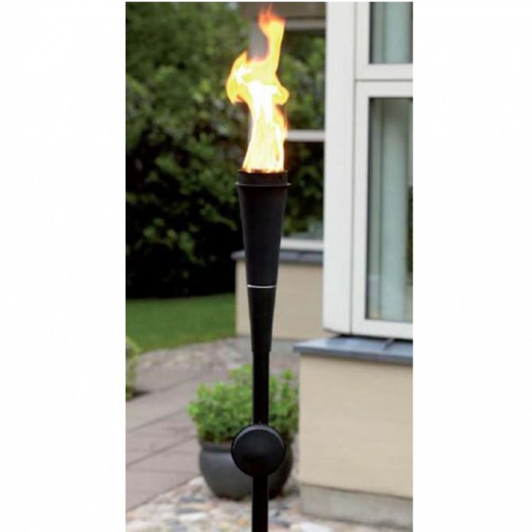 2x Gartenfackeln für den Betrieb mit Lampenöl Citronella