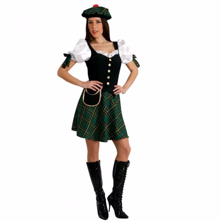 Schottin Kostüm für Damen Gr. S-XL Kleid grün-kariert Schotte Schottland andere Länder SALE Fasching Karneval Mottoparty Schotten-Rock Kilt Schottin Kostüm für Damen Gr. S-XL Kleid grün-kariert Schotte Schottland andere Länder SALE Fasching Karneval Mottoparty Schotten-Rock Kilt