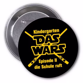Das Wars Button Kindergarten Das Wars Anstecker für Kinder 5 cm Schule Schulstart Inhalt für die Schultüte Geschenkidee Zuckertüte ABC-Schütze Schulanfänger