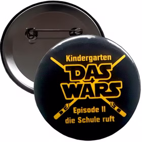 Das Wars Button Kindergarten Das Wars Anstecker für Kinder 5 cm Schule Schulstart Inhalt für die Schultüte Geschenkidee Zuckertüte ABC-Schütze Schulanfänger