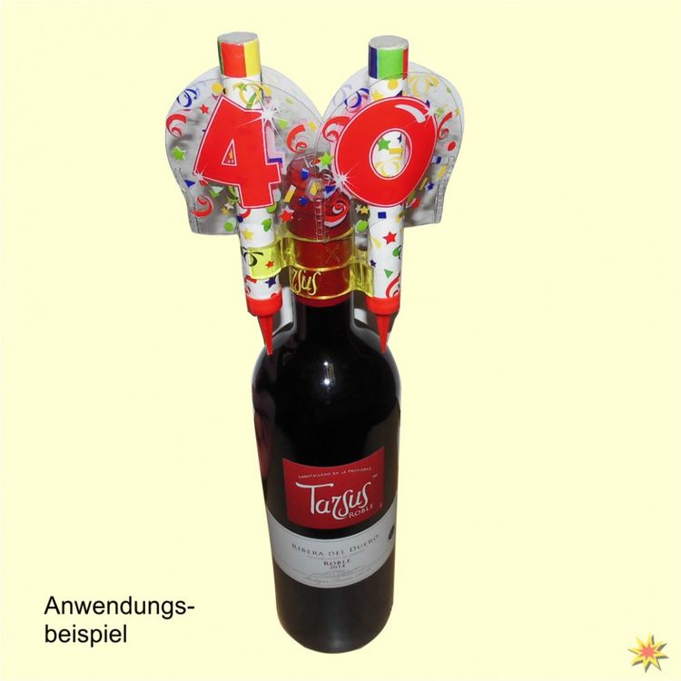 Eisfontäne mit Zahl, Tortenfontäne - Tischfeuerwerk 0-9 Eisfontänen für Kuchen zum Stecken