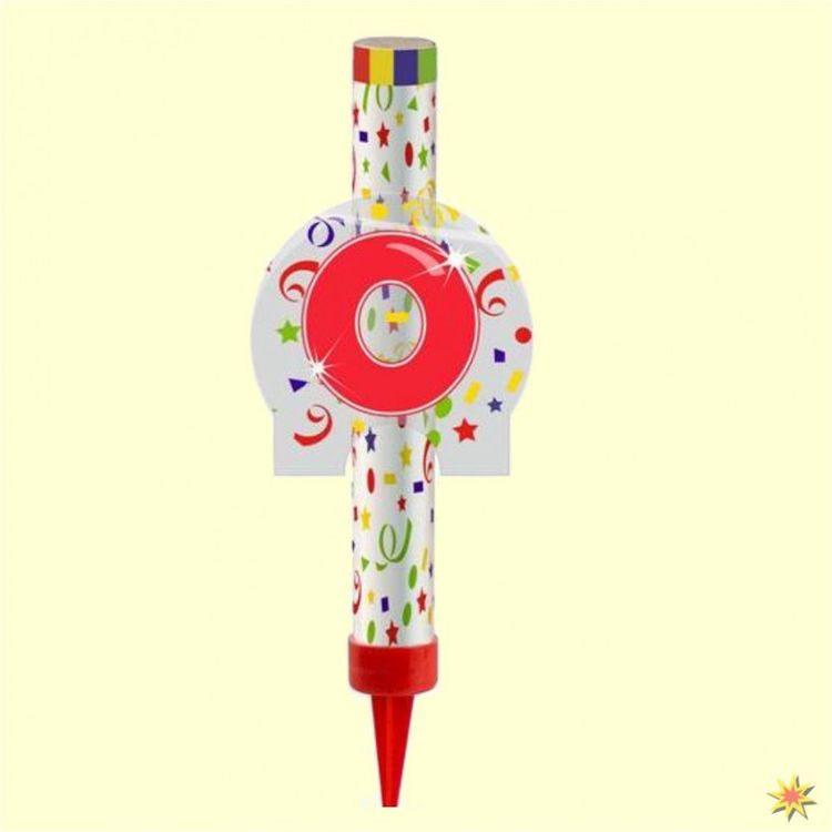 Eisfontäne mit Zahl, Tortenfontäne - Tischfeuerwerk 0-9 Eisfontänen für Kuchen zum Stecken