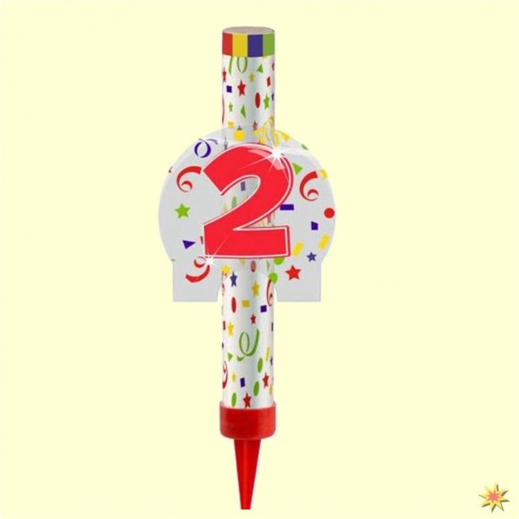 Eisfontäne mit Zahl, Tortenfontäne - Tischfeuerwerk 0-9 Eisfontänen für Kuchen zum Stecken