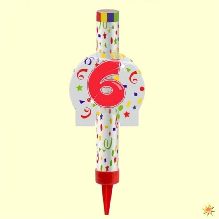 Eisfontäne mit Zahl, Tortenfontäne - Tischfeuerwerk 0-9 Eisfontänen für Kuchen zum Stecken