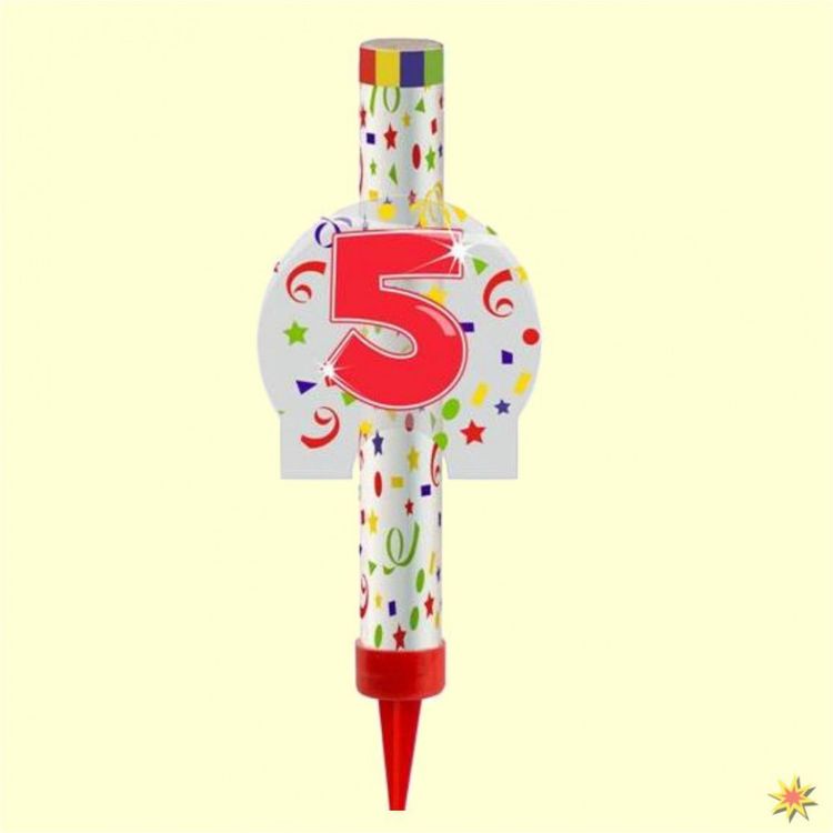 Eisfontäne mit Zahl, Tortenfontäne - Tischfeuerwerk 0-9 Eisfontänen für Kuchen zum Stecken