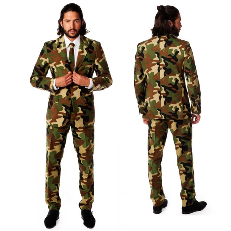 Opposuit Herren Anzug Commando Army Tarnfleck