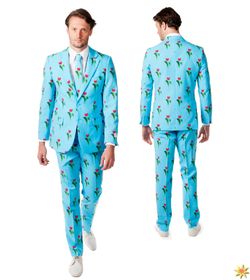 Herren Anzug Blau Tulpen Amsterdam Opposuit