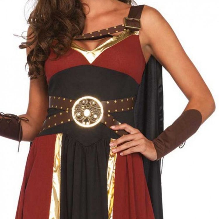 Wikingerin Kostüm Kriegerin Fata Kleid für Damen Wikingerin Kostüm Kriegerin Fata Kleid für Damen Gr. M-L Antike Römerin SALE Fasching Karneval Mottoparty