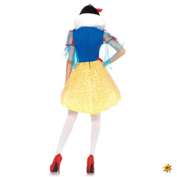 Märchen Damen Kostüm Schneewittchen  Kostüm Schneewittchen Damen Kleid gelb-blau Märchen Fasching