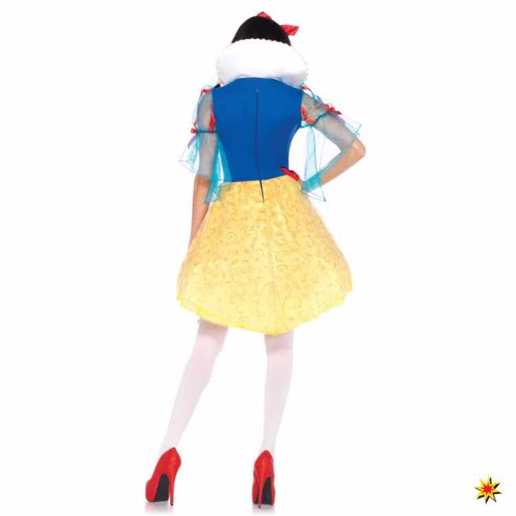 Kostüm Schneewittchen Damen Kleid gelb-blau Märchen Fasching Kostüm Schneewittchen Damen Kleid gelb-blau Märchen Fasching