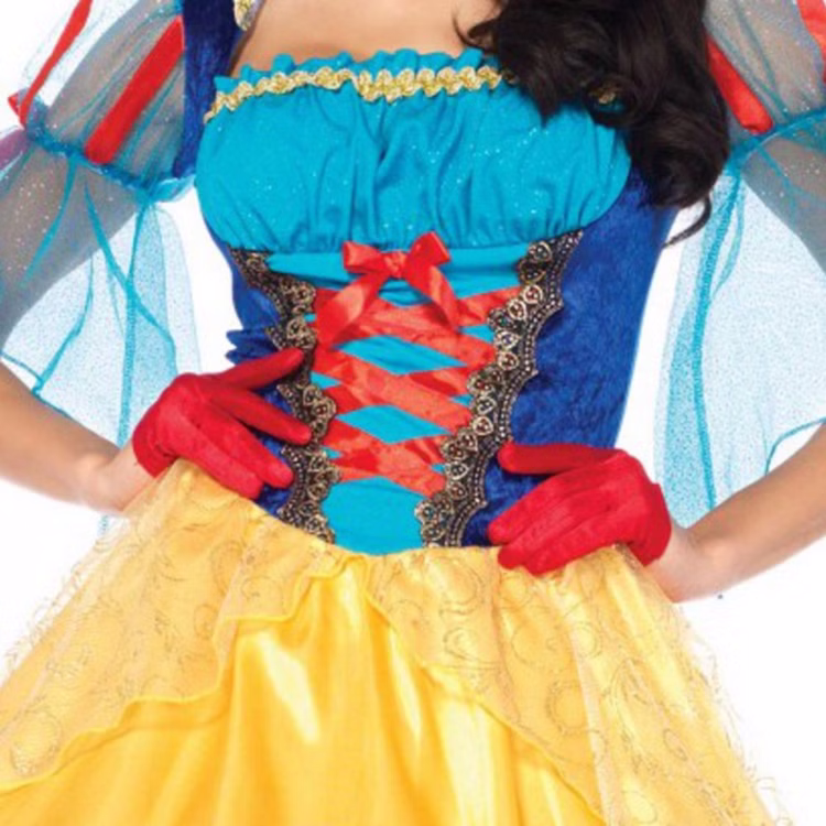 Kostüm Schneewittchen Damen Kleid gelb-blau Märchen Fasching Kostüm Schneewittchen Damen Kleid gelb-blau Märchen Fasching