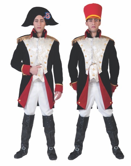 Napoleon Kostüm Kaiser Frankreichs für Herren Gr. 52-54 Uniform Fasching Karneval Mottoparty