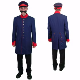 Preußen Kostüm Uniform Jacke dunkelblau für Herren Gr. 50-58 historisch Militär Fasching Karneval Mottoparty Preußen Kostüm Uniform Jacke dunkelblau für Herren Gr. 50-58 historisch Militär Fasching Karneval Mottoparty