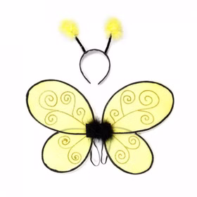 Bienen-Set Kostüm Flügel und Haarreif für Kinder gelb Tier Biene Flügel 54x41 cm Kostüm-Zubehör Fasching Karneval Mottoparty Kinderfasching Kindergeburtstag Bienen-Set Kostüm Flügel und Haarreif für Kinder gelb Tier Biene Flügel 54x41 cm Kostüm-Zubehör Fasching Karneval Mottoparty Kinderfasching Kindergeburtstag