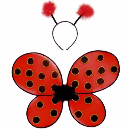 Marienkäfer-Set Kostüm Flügel und Haarreif für Kinder rot Tier Marienkäfer Flügel 54x41 cm Kostüm-Zubehör Fasching Karneval Mottoparty Kinderfasching Kindergeburtstag Marienkäfer-Set Kostüm Flügel und Haarreif für Kinder rot Tier Marienkäfer Flügel 54x41 cm Kostüm-Zubehör Fasching Karneval Mottoparty Kinderfasching Kindergeburtstag