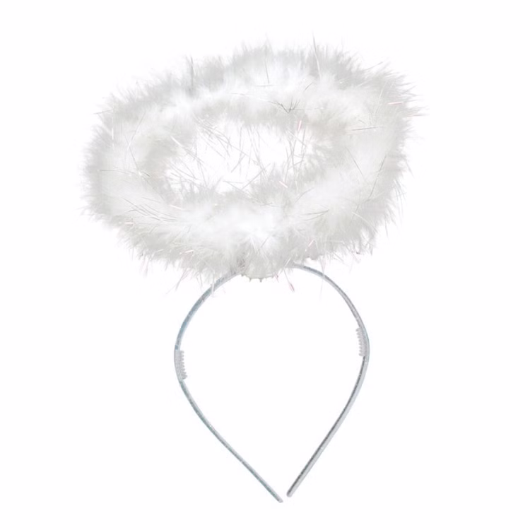 Heiligenschein Haarreif Weihnachtsengel weiß-silber Kostüm-Zubehör Krippenspiel Weihnachten Accessoire Engel Fasching Karneval Mottoparty Heiligenschein Haarreif Weihnachtsengel weiß-silber Kostüm-Zubehör Krippenspiel Weihnachten Accessoire Engel Fasching Karneval Mottoparty