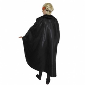 Venezianischer Umhang Kostüm schwarz 140 cm lang für Erwachsene Kostüm-Zubehör SALE Fasching Karneval Mottoparty