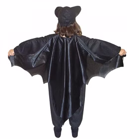 Fledermaus Kostüm Blacky II Halloween für Kinder Gr. 104-116 schwarz-lila Tierkostüm SALE Fasching Karneval Mottoparty Kindergeburtstag