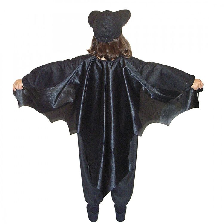Fledermaus Kostüm Blacky II Halloween für Kinder Fledermaus Kostüm Blacky II Halloween für Kinder Gr. 104-116 schwarz-lila Tierkostüm SALE Fasching Karneval Mottoparty Kindergeburtstag