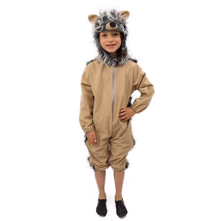 Igel Kostüm Mekki für Kinder Gr. 116-140 Overall grau-braun Tier Tierkostüm Fasching Karneval Mottoparty Kinderfasching Igel Kostüm Mekki für Kinder Gr. 116-140 Overall grau-braun Tier Tierkostüm Fasching Karneval Mottoparty Kinderfasching