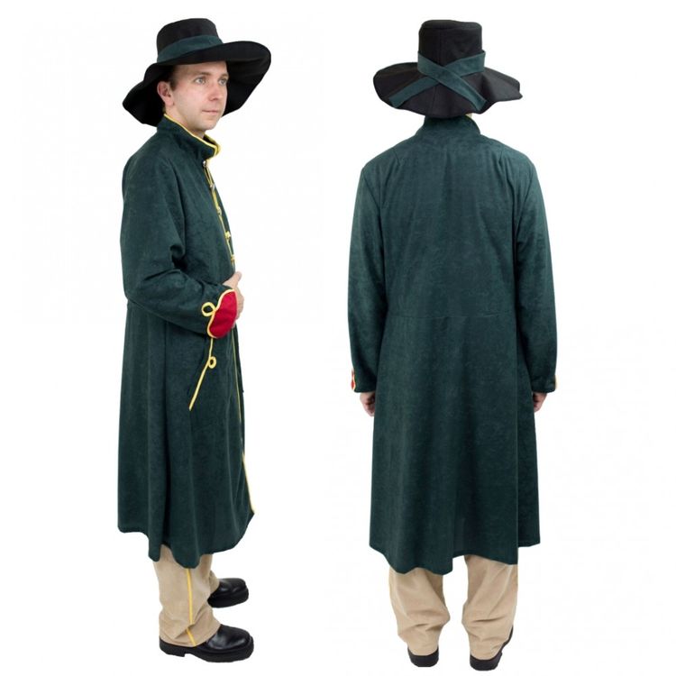 Nachtwächter Kostüm Wärter Hirte für Herren Nachtwächter Kostüm Wärter Hirte für Herren Gr. L-XL grün Schäfer Fasching Karneval Mottoparty