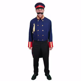 Preußen Kostüm Frack blau für Herren Gr. L-XL Militär Uniform Fasching Karneval Mottoparty Preußen Kostüm Frack blau für Herren Gr. L-XL Militär Uniform Fasching Karneval Mottoparty