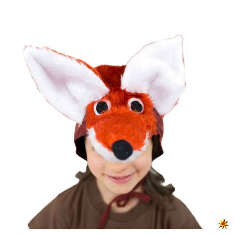 Fuchs Mütze für Kinder Kinder Mütze Fuchs Kopfbedeckung Onesize 5-10 Jahre Tiermärchen Fox Fasching Karneval Fasching Mottoparty Theater
