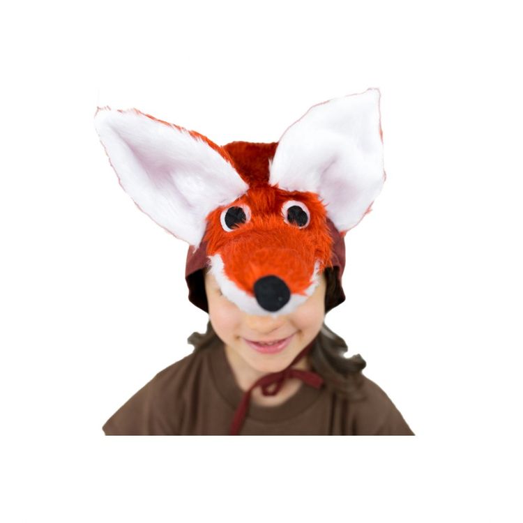 Fuchs Mütze für Kinder Kinder Mütze Fuchs Kopfbedeckung Onesize 5-10 Jahre Tiermärchen Fox Fasching Karneval Fasching Mottoparty Theater