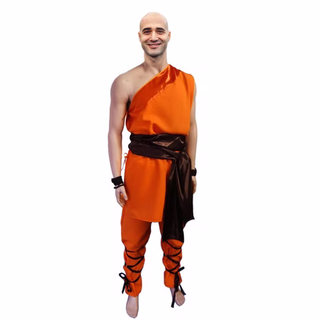 Shaolin Kostüm Mönch für Herren Gr. M- XL orange Buddhist Kloster China Fasching Mönch Kung Fu Kämpfer Fasching Mottoparty Shaolin Kostüm Mönch für Herren Gr. M- XL orange Buddhist Kloster China Fasching Mönch Kung Fu Kämpfer Fasching Mottoparty
