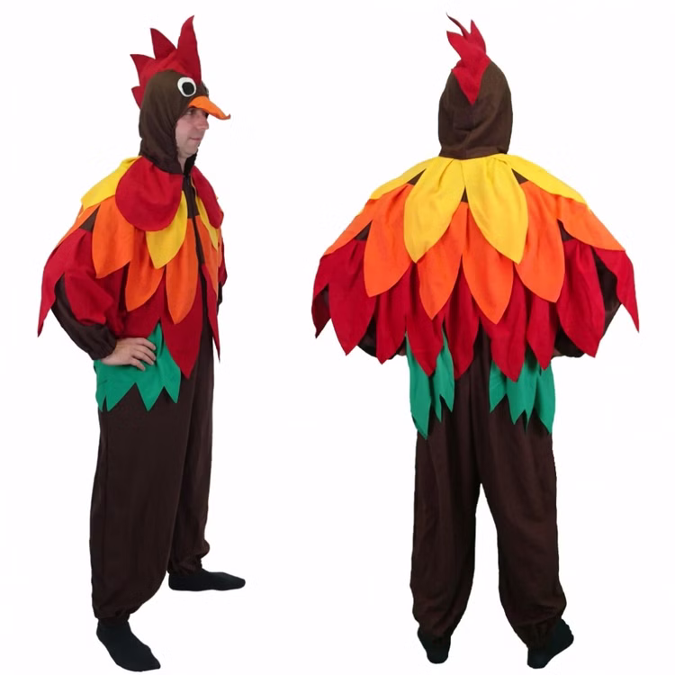Vogel Kostüm Bunter Hahn Bobby für Herren Gr. M-XL Overall Tier Papagei Tierkostüm Fasching Karneval Mottoparty Vogel Kostüm Bunter Hahn Bobby für Herren Gr. M-XL Overall Tier Papagei Tierkostüm Fasching Karneval Mottoparty