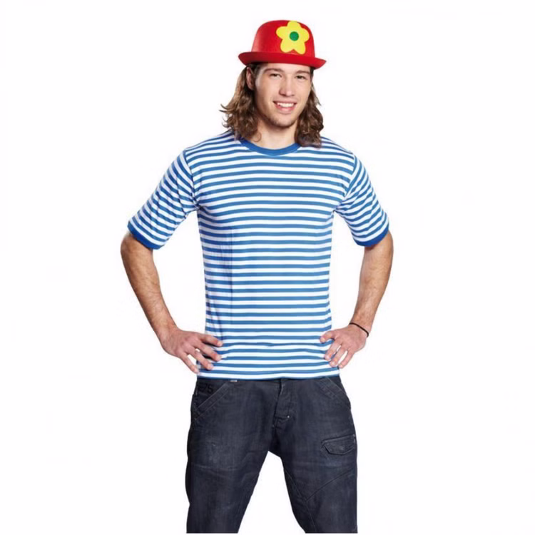 Kurzarm Ringelshirt blau-weiß gestreift für Erwachsene Gr. S-M SALE Marine Matrose Beachparty Clown Fasching Karneval Mottoparty Unisex Kurzarm Ringelshirt blau-weiß gestreift für Erwachsene Gr. S-M SALE Marine Matrose Beachparty Clown Fasching Karneval Mottoparty Unisex