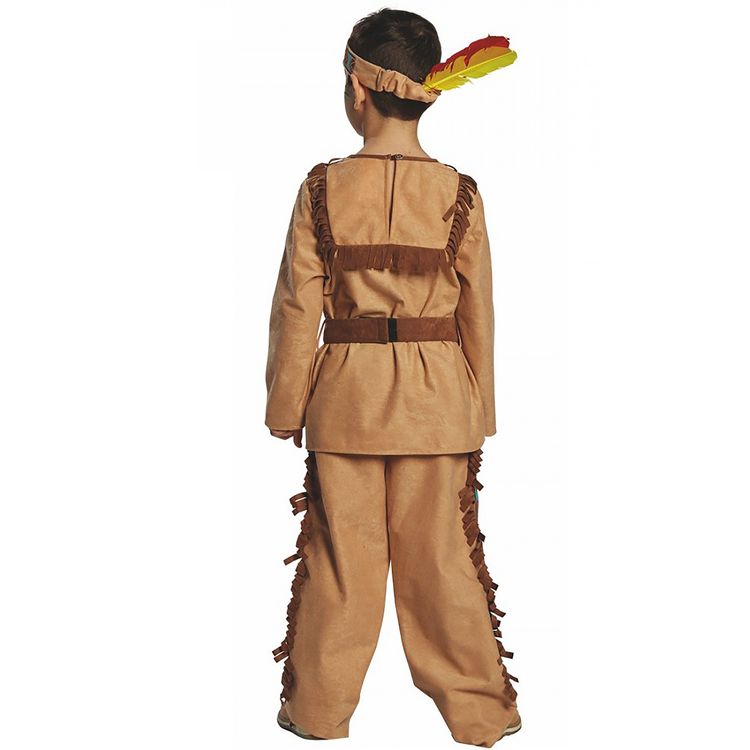 Indianer Kostüm Barry für Kinder Gr. 104-152 braun Wilder Westen  Apache Fasching Kinderfasching Karneval Mottoparty Kindergeburtstag