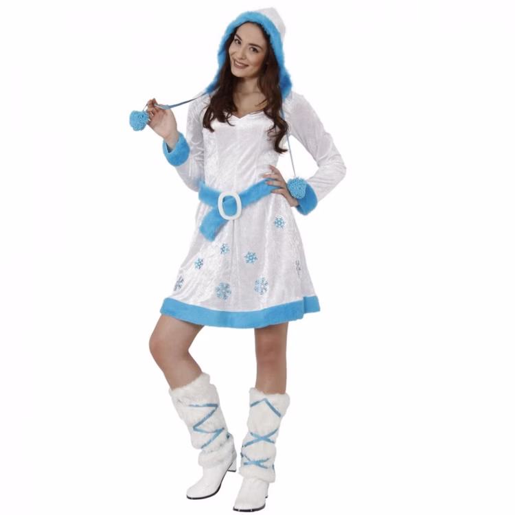 Eisprinzessin Kostüm Schneeflocke für Damen Gr. S-XXL Kleid Fasching Karneval Mottoparty Schneefrau Eiskönigin Winter Eisprinzessin Kostüm Schneeflocke für Damen Gr. S-XXL Kleid Fasching Karneval Mottoparty Schneefrau Eiskönigin Winter