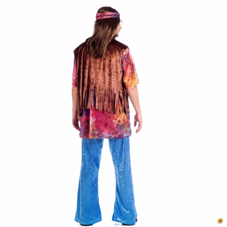 Hippie Kostüm Jonny 70er Jahre für Herren Gr. M-XL bunt SALE Fasching Karneval Mottoparty Hippie Kostüm Jonny 70er Jahre für Herren Gr. M-XL bunt SALE Fasching Karneval Mottoparty