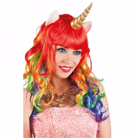 Einhorn Perücke bunt Langhaarperücke für Damen Kostüm-Zubehör SALE Fasching Karneval Mottoparty Tier Tierperücke Einhorn Perücke bunt Langhaarperücke für Damen Kostüm-Zubehör SALE Fasching Karneval Mottoparty Tier Tierperücke
